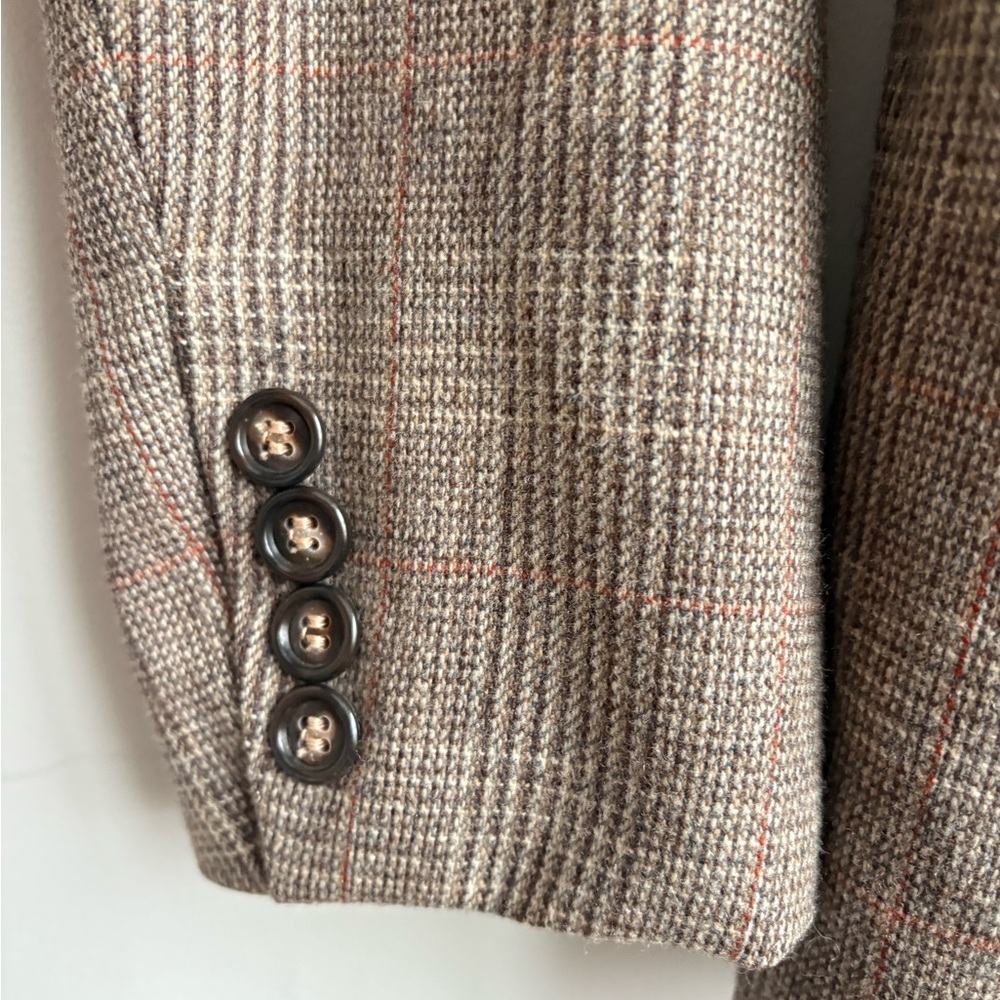 Vintage Evan Picone Wool Blend Plaid Blazer - Picture 5 of 9